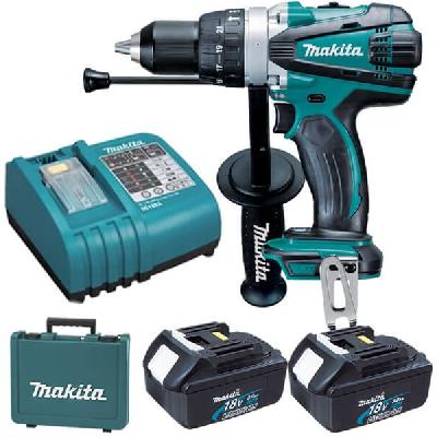 Makita DHP458RFE Cordless Hammer Driver Drill