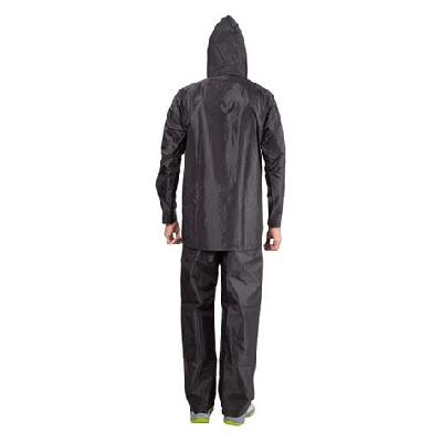 Plain Black Duckback Raincoat