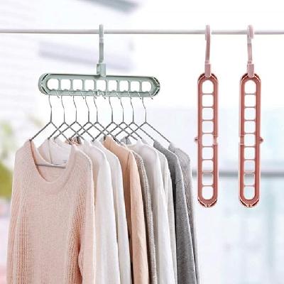 MECHDEL Anti-Skid Plastic Magic Clothes Hanger -360 Swivel Hook
