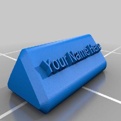 Name Plate 3D Prototype Printing Service
