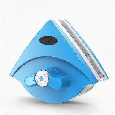 Glass Cleaner- Magnetic Glass Window Cleaner Double Side 2 Extra Cleaning Cotton Pads Glass Cleaning