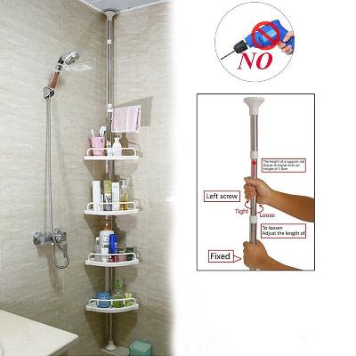 Stainless Steel Bathroom Corner Shelf Organizer Storage Hanging Shower Caddy Rack