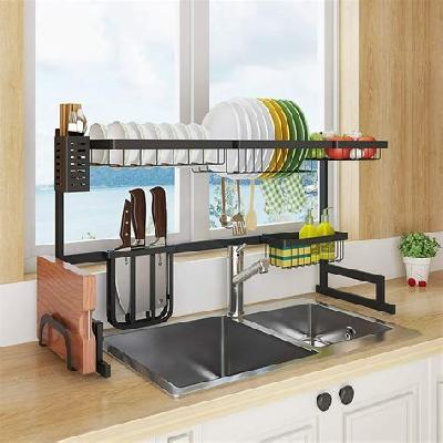 Surface Stainless-Steel Cutlery Drainer Kitchen Sink Drainer and Organizer Storage Holder
