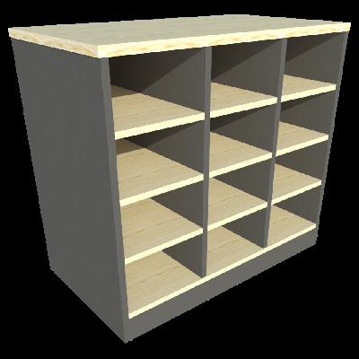 Alkon Transparent Panda Shelf Bin PSB-401 T