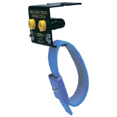 Bench Mount Dual Wrist Strap Ground With 4mm Studs, 10' Cord Length