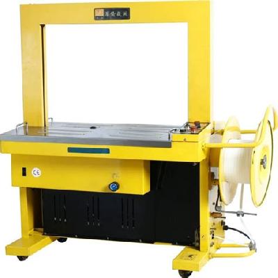 Semi Automatic PP Plastic Belt Carton Box High Table Double Motor Strap Strapping Machine