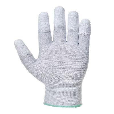 Carbon Fiber ESD Anti-Static Gloves PU Fingertip Coated Top