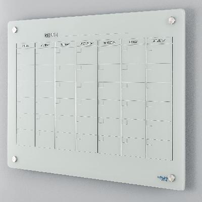 Glass Yearly, Monthly, Weekly Planners Whiteboard