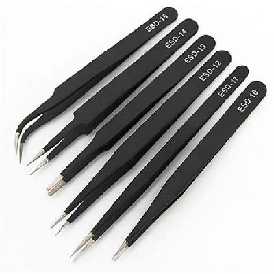 Stainless Steel, Extra Fine, Esd Tweezers