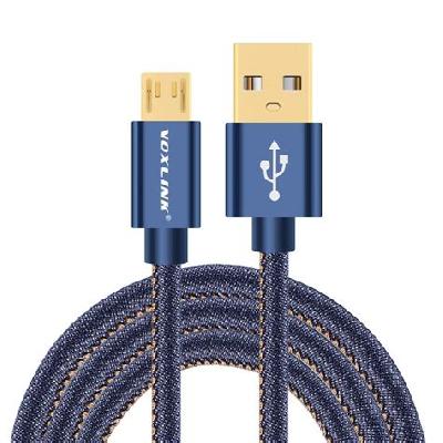 Denim Braided Micro USB Cable