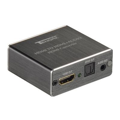 HDMI to HDMI Scaler with 3.5mm and Optical Audio Outputs