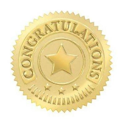 CGF Gold Certificate Award