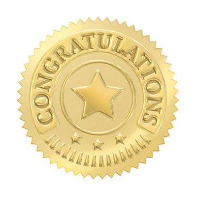 CGF Gold Certificate Aword