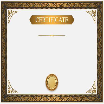 CGF Two Tone Gold and Silver Frames and Certificate Awards
