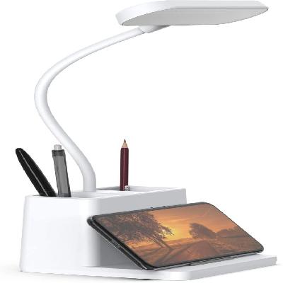 Minura LED Rechargeable Desk With Pen Holder Table Office Lamp Mobile Stand Flexible