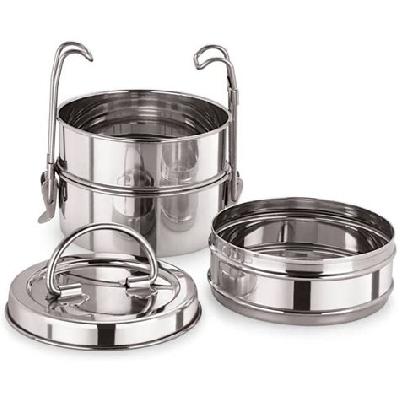 Minura Stainless Steel Double Casserole Cum Lunch Box Tiffin
