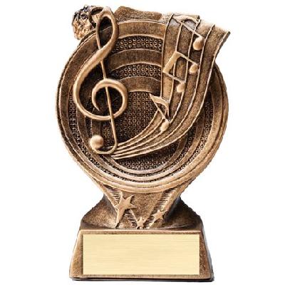 Minura Three Man Group Resin Trophy Made of Resin in Gold Finish. Base Made of Wooden MGRT-102