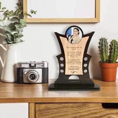 Wooden Engraved Plaque Momento