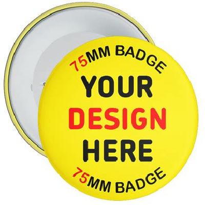 75MM Badge (Plastic Metal)