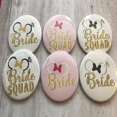 Bride Squad Wedding Marriage Badges