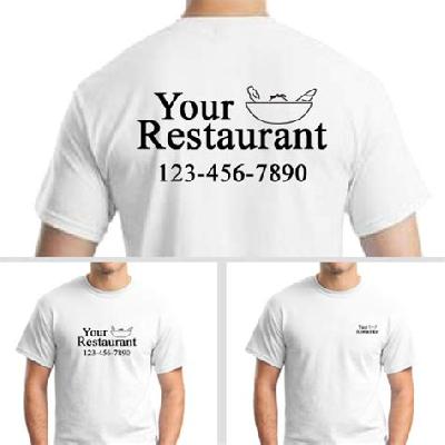 Cotton T Shirt For Restaurant- Food Chain , Delivery Boy ,Staff , Server , Waiter
