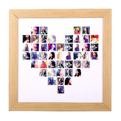 Magnet Heart Photo Stand ,Magnet Frame, Heart Puzzle Personalized Frame, Heart Shaped Frame