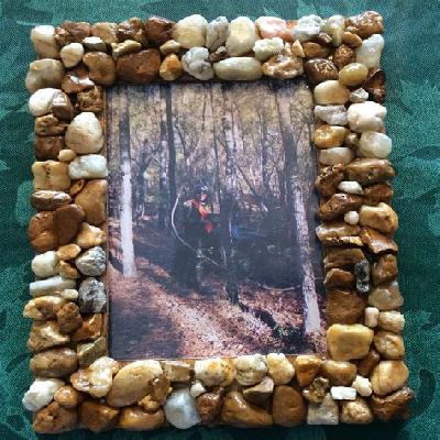 Rock Photo With Wood Frame 12x17