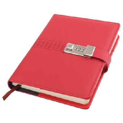 PU Leather Number Lock Diary