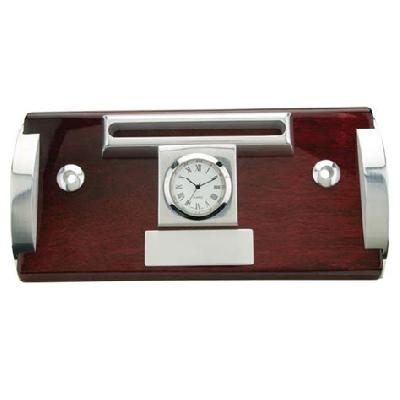 Card Holder with Clock