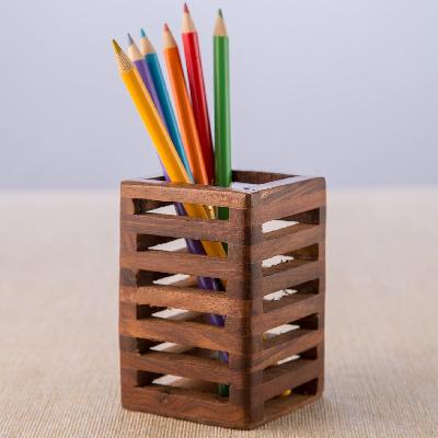 Wood Pen Stand