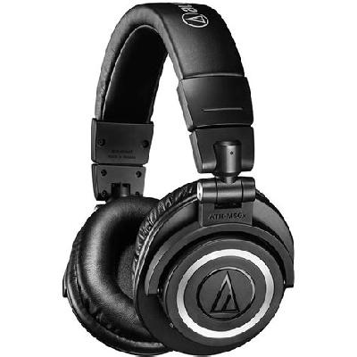 Audio-Technica ATH-M50XBT Wireless Bluetooth Over-Ear Headphones (Black)