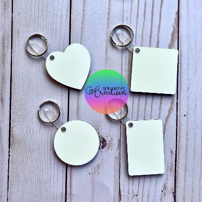 Plain MDF Sublimation Keychain
