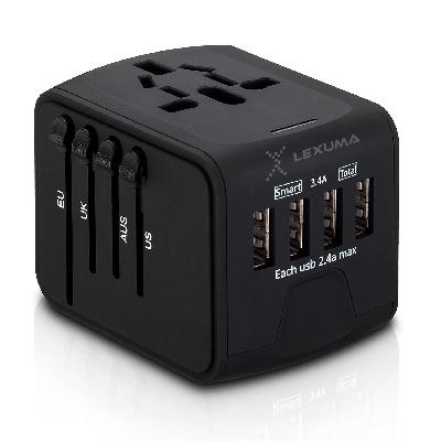 Studio-Y 4-Port USB Travel Charger Adapter 4.1A