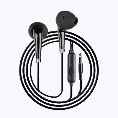 ZEBRONICS Zeb-Calyx Wired Earphone with Mic (Black)