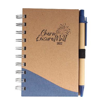 B100  Eco Friendly Sticky Pad Notebook With Clear Cover (With Pen)