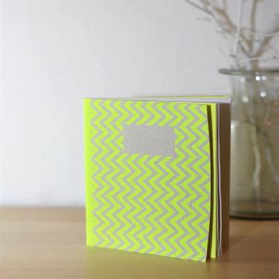 Zigzag Stitch Neon Notebook