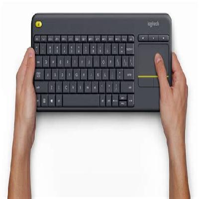 Black K400 Logitech Plus Wireless Keyboard