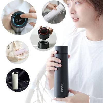 Digital steel water bottle