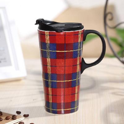 Gift Set Of Ceramic Mugs With Lid