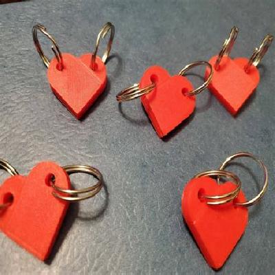 Heart shape keychain