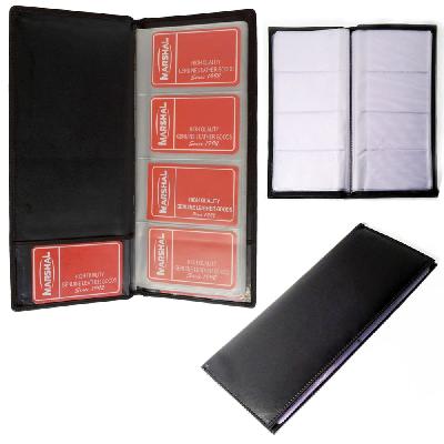 Leather business organiser black