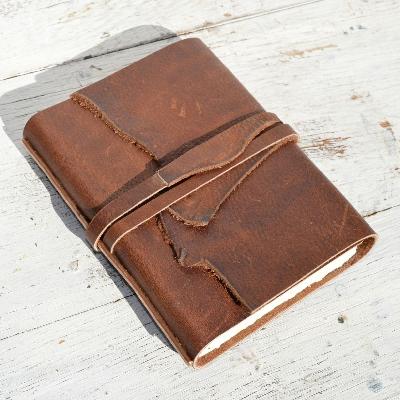 Leather notebook Diary