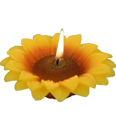 Sunflower candle