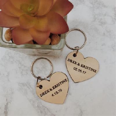 Wooden Printed Keychain