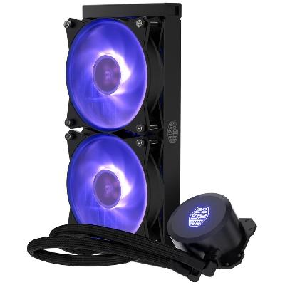 Cooler Master Master Liquid ML240L RGB  Liquid Cooler, Dual Chamber Pump for AMD Ryzen Intel LGA