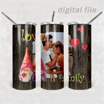 Customised A Shiny Photo Frame With Tumbler