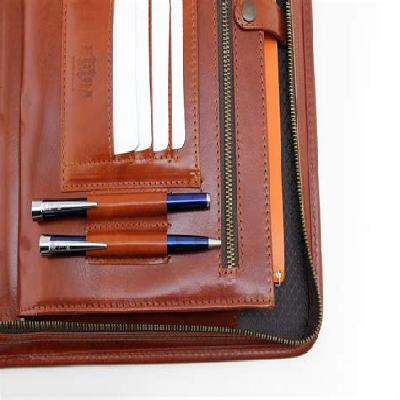 Customized Leather Corporate File Folder