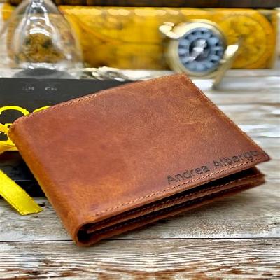 Promotional Brown Colored Leather Wallet