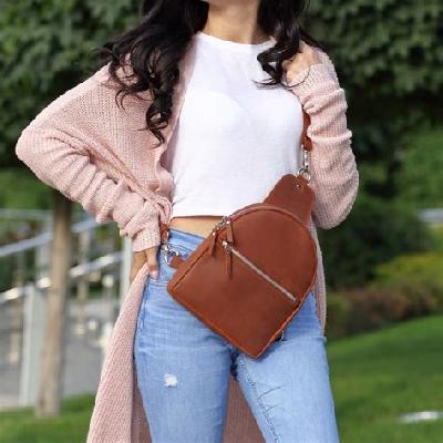 Promotional Leather Sling Bag