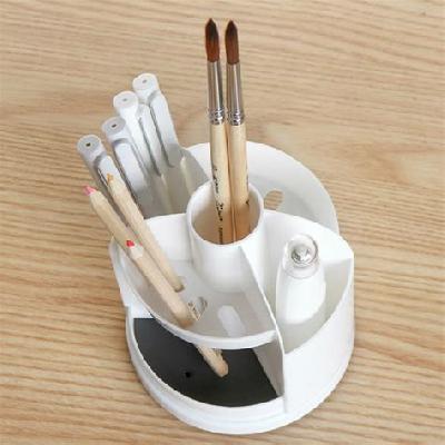 Revolving Plastic Pen Stand For Coporate